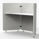 Luxor Reclaim 3-Panel Acoustic Work Pod, 73 x 32 x 54.5 inch