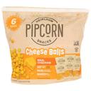 Pipcorn Cheddar Cheese Balls, 6 Ounce -- 6 per case