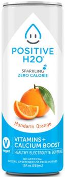 Positive H2O Mandarin Orange Electrolyte Sparkling Beverage, 12 Fluid Ounce -- 12 per case