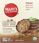 Marys Gone Crackers Organic Super Seed Everything Cracker, 5.5 Ounce -- 6 per case