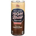 High Brew Creamy Cappuccino Cold-Brew Coffee Plus Protein, 8 Fluid Ounce -- 12 per case