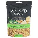 Wicked Minis Jalapeno Cheddar Seasoned Oyster Crackers, 6 Ounce -- 6 per case