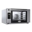 Cadco Bakerlux LED Panel Full Size 4 Shelf Heavy-Duty Stainless Steel Convection Oven with Digital Controls and Humidity, 31 1/2 x 19 5/8 x 35 1/2 inch