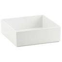 Cal Mil Salad Bar Accessories Cater Choice White Melamine Box, 10 x 10 x 3 inch