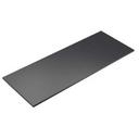 Cal Mil Midnight Bamboo Rectangular Riser Shelf, 12 x 48 x .5 inch