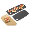 Cal-Mil Black Round Edge Rectangular Flat Bread Serving Board, 11.875 x 6 x .25 inch -- 3 per case