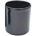 Cal Mil Black 16 Ounce Melamine Round Jar, 3.875 inch Dia x 4.125 inch