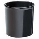 Cal Mil Black 32 Ounce Melamine Round Jar, 5 inch Dia x 5.5 inch