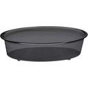 Cal Mil Turn N Serve Black Deep Tray, 12 inch Dia x 3.5 inch