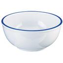 Cal Mil White Enamelware Melamine Bowl, 10.75 inch Dia x 5 inch