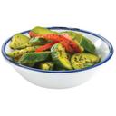 Cal Mil Melamine White Enamel Bowl, 4.5 x 4.5 x 1.125 inch