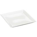 Cal Mil White Porcelain Large Square Platter, 11.875 x 11.875 x 1.25 inch