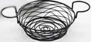 American Metalcraft Black Round Wire Basket, 8 x 3 3/4 inch