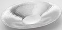 American Metalcraft Stainless Steel Small Oval Hammered Bowl, 18.625 x 14.25 x 2.5 inch