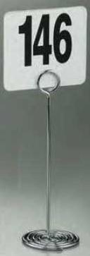 American Metalcraft Chrome Swirl Base Number Stand, 8 inch