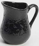 American Metalcraft Porcelain Black Artisanal Bell Creamer, 4 Ounce
