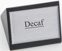 American Metalcraft Black Wood Decaf Sign, 3 x 1 3/4 inch