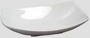 American Metalcraft White Prestige Ceramic Squoval Bowl, 12 x 7 x 2 3/4 inch