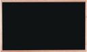 Aarco General Purpose Commercial Series Melamine Black Neon Markerboard with Solid Red Oak Frame, 36 x 60 inch