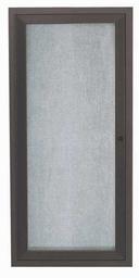 Aarco Outdoor Enclosed Aluminum Framed Bronze Anodized Bulletin Board, 24 x 12 inch