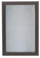 Aarco Outdoor Enclosed Aluminum Framed Bronze Anodized Bulletin Board, 24 x 18 inch