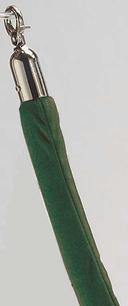 Aarco Form-A-Line (TM) Chrome Hardware Style Green Velour Rope, 8 Feet