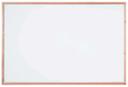 Aarco General Purpose Commercial Series Melamine White Markerboard with Solid Red Oak Frame, 48 x 72 inch