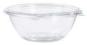 Dart Safesal Polyethylene Terephthalate Clear Round Bowl with PETE Flat Lid -- 150 per case