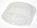 Pactiv OPS Dry Anti-Fog Clear Large Meal Master 3 Compartment Dome Lid Only, 9.375 x 8 x 1.25 inch -- 252 per case
