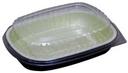 Pactiv Aluminum Single Serve Classic Black/Gold Base Tray with Clear Dome Lid, 22 Ounce Capacity -- 99 per case