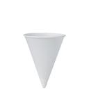 Solo White Treated Paper Cone Water Cup, 4 Ounce Capacity -- 5000 per case