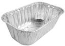 Handi-Foil 1 Pound Aluminum Foil Mini-Loaf Pan, 6 1/8 x 3 3/4 inch -- 200 per case.