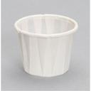 Genpak Cylindrical White Paper Portion Cup, 1 Ounce Capacity -- 5000 per case