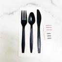 Poly King Black Polystyrene Meal Kit -- 250 per case.