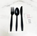 Poly King Black Medium Weight Polystyrene Meal Kit -- 250 per case.