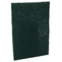Prime Source Green Polyester Rectangular Medium Duty Scouring Pad, 6 x 9 inch -- 10 per pack