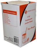 Bunzl Prime Source Clear Paper Wrapped Jumbo Straw, 7.75 inch -- 12000 per case