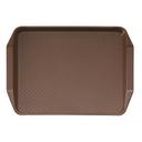 Cambro Brown Fast Food Tray with Handles, 12 x 17 inch -- 24 per case