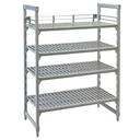 Cambro Camshelving Premium Soft Gray Three-Quarter Shelf Rail Kit, 14 x 24 inch