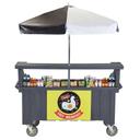 Cambro Camcruiser Granite Gray Vending Cart, 74 1/4 x 31 3/4 x 94 inch