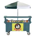 Cambro Camcruiser Granite Green Vending Cart, 74 1/4 x 31 3/4 x 94 inch