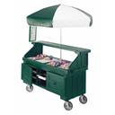 Cambro Camcruiser Green Vending Cart, 74 1/4 x 31 3/4 x 94 inch