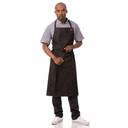 Chef Works Black Burgundy Corvallis Chefs Bib Apron, 40 inch Long x 39 inch Wide