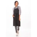 Chef Works Steel Grey Rockford Bib Apron, 34 inch Long x 30 inch Wide