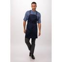 Chef Works Dark Navy Largo Bib Apron, 30.7 inch Long x 37.8 inch Wide