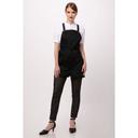 Chef Works Black Largo Short Bib Apron, 25.2 inch Long x 37.8 inch Wide