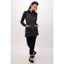 Chef Works Charcoal Largo Short Bib Apron, 25.2 inch Long x 37.8 inch Wide