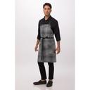 Chef Works Grey Olympia Bib Apron for Unisex, 32.1 inch Long x 36.7 inch Wide
