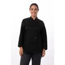 Chef Works Black Large Classic Fit Le Mans Chef Coat for Women
