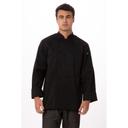 Chef Works Black Medium Classic Fit Calgary Cool Vent Chef Coat